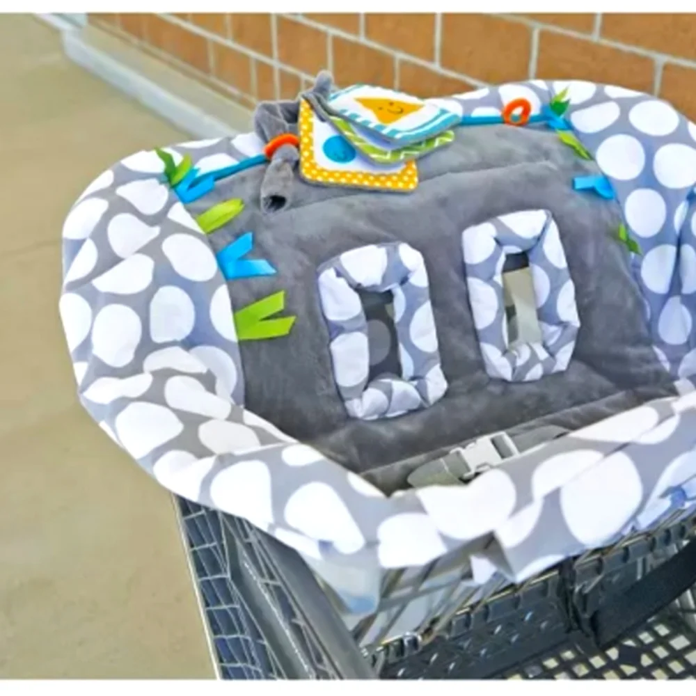 GUC Boppy Preferred Shopping Cart Cover - Gray Dots - Picture 3 of 16